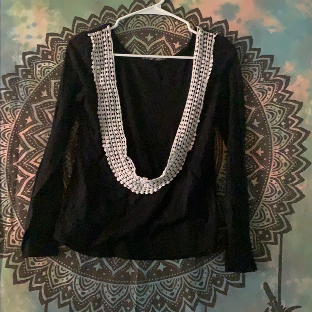 Backless shirt